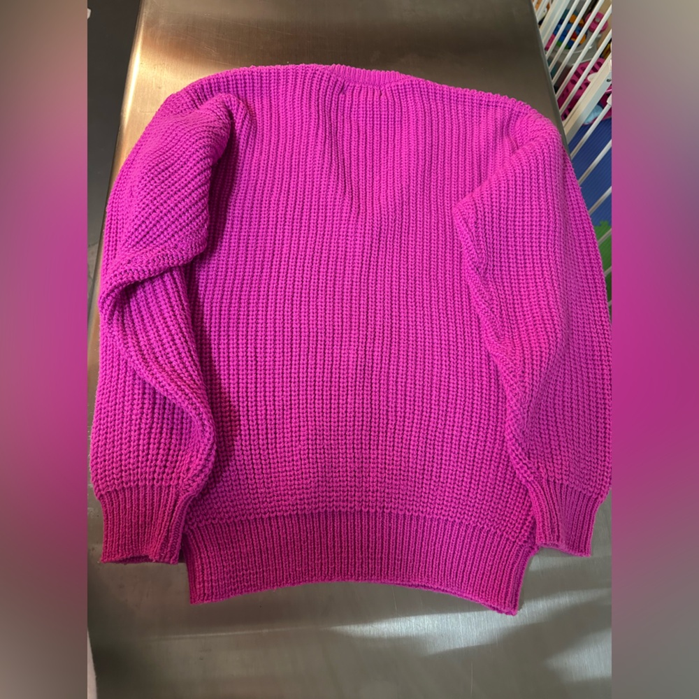 Bliss Fuchsia Knit Sweater - Picture 5 of 5